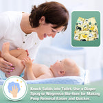 wegreeco Cloth Diapers 6 Pack with 6 Inserts & 1 Wet Bag, Washable Cloth Diapers for Babies, One Size Adjustable Reusable (Animal World)