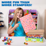 JOYIN 100 Pcs Assorted Stamps for Kids Self-Ink Stamps (50 Different Designs, Dinosaur, Zoo Safari Stampers) for Party Favor, Carnival Prizes, School Classroom Gift Stuffers, Treasure Box Toys