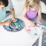Melissa & Doug Stained Glass Made Easy Craft Kit: Dolphins - 180+ Stickers