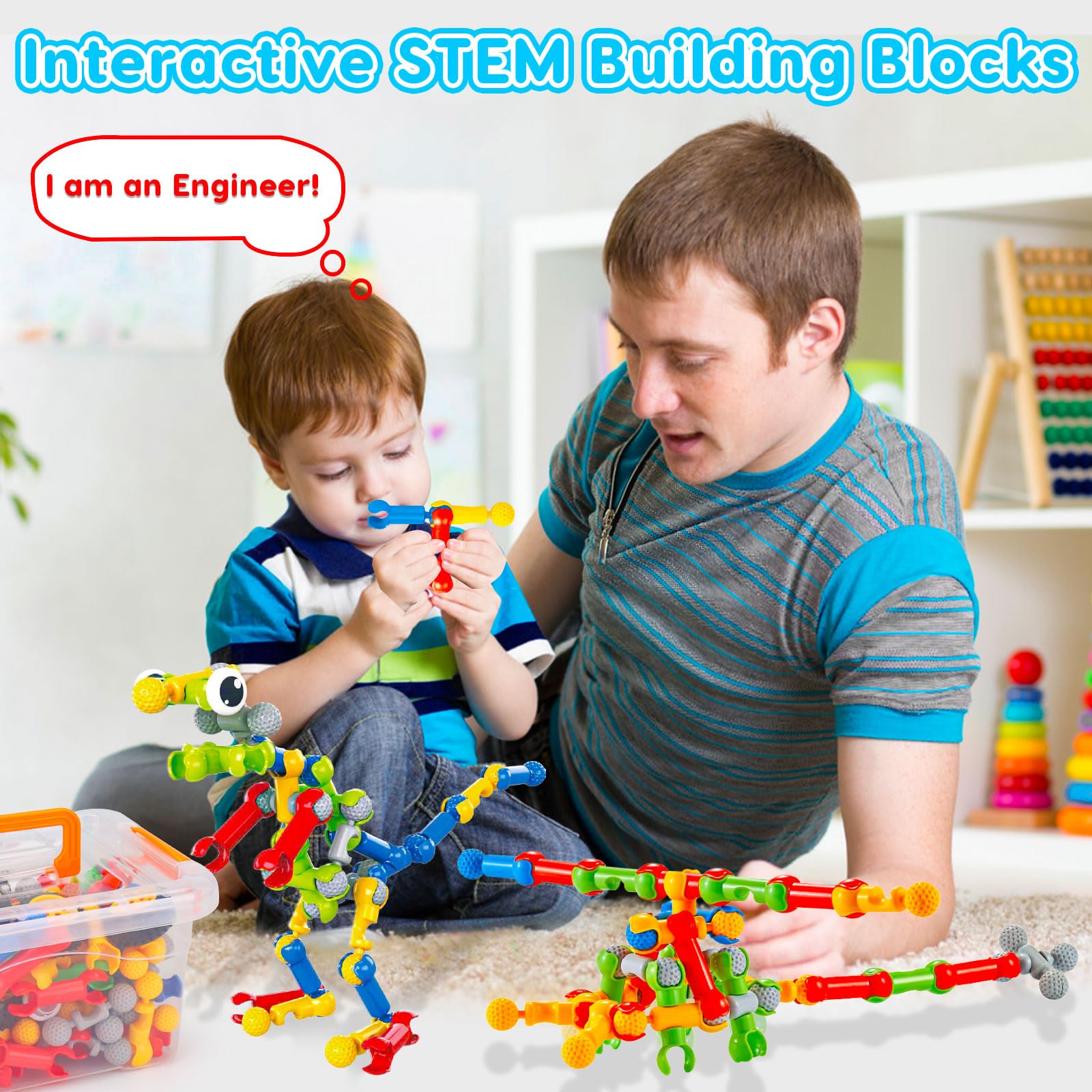 Kids STEM Building Toys for 3 4 5 - Activity Toys - Qirptey - Baby and ...