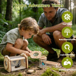 KDSFT Wooden Bug Catcher for Kids, Outdoor Explorer Bug Catching Kit with Butterfly Kit, Bug Habitat & Magnifying Glass, Adventure Set for Backyard & Camping, Outdoor Toys for Toddlers 3+ Years