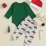 My First Valentines Baby Boy Outfit Lover Boy Long Sleeve Romper Pants Hat Newborn Infant Onesie Clothes Outfits