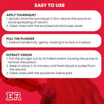Ever Ready First Aid Snake Bite Venom Extractor Kit Latex Free