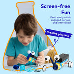 Klever Kits 6 in 1 Electric Robot Kits, Make Your Own Stem Toys for Ages 8-13, Stem Activities Educational Science Kits for Boys and Girls Birthday Gifts