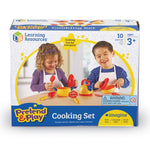 Learning Resources Pretend & Play Cooking Set - 10 Pieces, Ages 3+, Kitchen Food Toys for Toddlers, Gifts for Kids