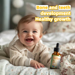 Nature's Nutra Sunshine Vitamin D3 400IU, 2 Fl. Oz (60ml), Premium Baby and Infant Liquid Drops, Toddlers Kids Children Multivitamin Supplement, Non-GMO, Plant Extract