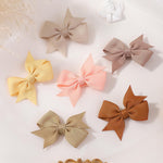 doboi 40PCS 2'' Baby Hair Bows Clips Fully Lined Grosgrain Boutique Solid Ribbon Mini Bows for Girls Teens Infants Kids Toddlers Newborn