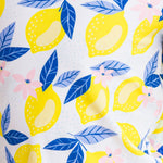 RUGGEDBUTTS Boys UPF50+ Sun Protection Fruits & Florals Swim Trunks - Lemon Capri, 12-18m