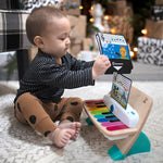 Baby Einstein and Hape Magic Touch Wooden Toy Piano, Montessori Musical Learning Toy for Babies and Toddlers 6mo+