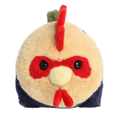 Aurora® Adorable Spudsters™ Roscoe Rooster™ Stuffed Animal - Round Shape Makes for Comforting Cuddles - Perfect for Kids All Ages and Animal Loving Adults - Multicolor 11 Inches