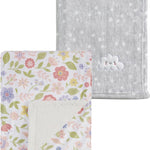 CREVENT 30''X40'' Cute Cozy Fluffy Warm Baby Blanket for Boys Infants Toddlers' Bedding Crib Cot Stroller, Baby Shower Birthday Newborn's Gift - Grey Cloud