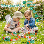 Bug Catcher for Kids, Bug Catcher Kit for Kids with Insect Net and Tweezers, Insect Habitat, Outdoor Toy for Ages 4-8, Bug Box, Birthday Gift for Age Boys Ages 4 5 6 7 8-12 Boys Girls