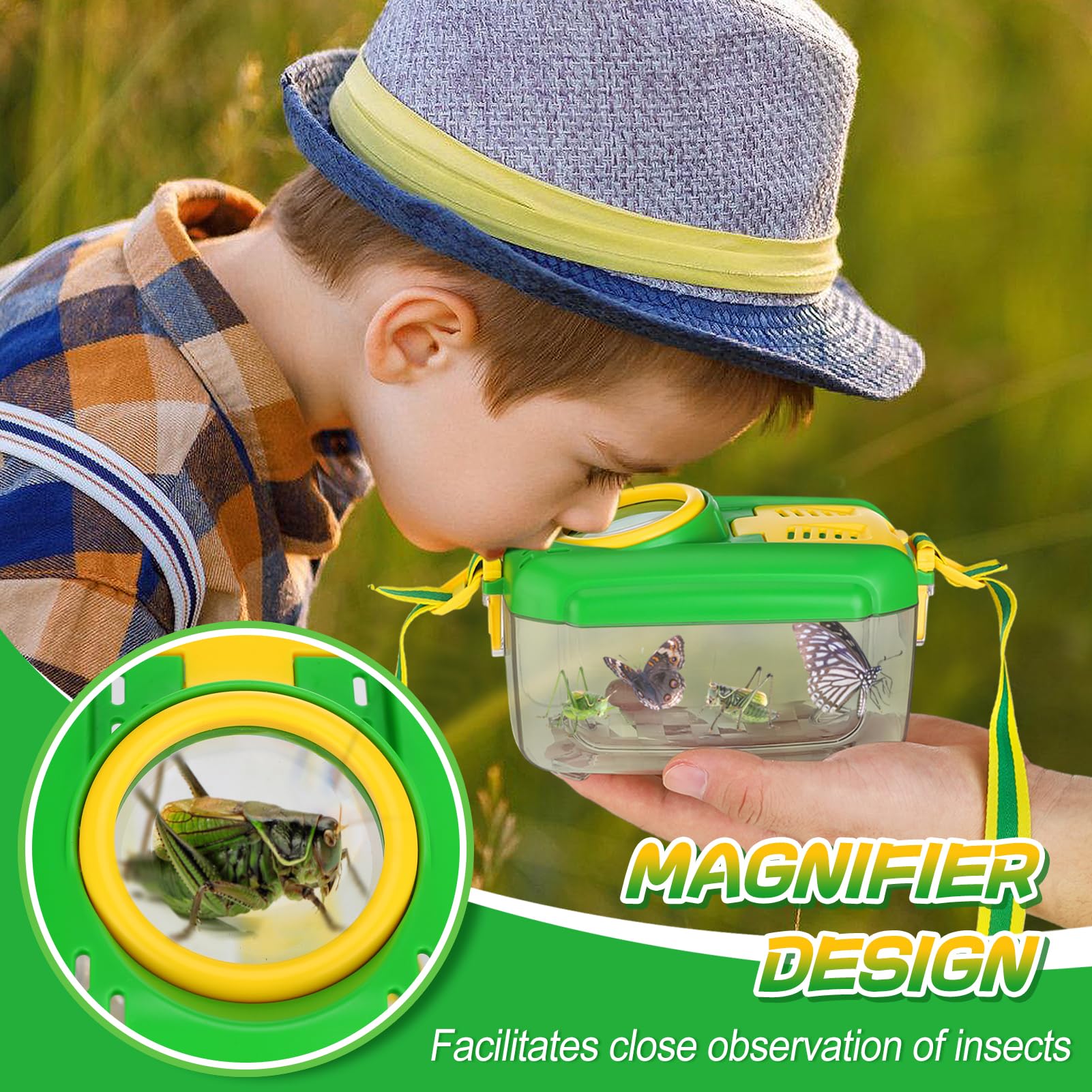 Kid Bug Kit 2Sets Bug Catcher for Kids - Sturdy Kids - Bug Collecting Kits - Biubee ...