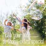 Bubbles for Kids – Giant Bubble Wand & Powder Mix | Makes 896 oz (7 Gallons) of Bubble Solution | Bubble Refill for Big Bubbles, Bubble Machine, Outdoor Fun | Non-Toxic & Long-Lasting