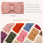 jollybows 18pcs Baby Nylon Headbands Hair Bow Elastics Hairbands Hair Accessories for Baby Girls Newborn Infant Toddlers Kid