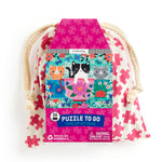 Mudpuppy Teacup Kittens – 36 Piece Puzzle to Go Featuring A Flowery Scene with Cats in Cups Perfect Travel Activity for Children Ages 3 and Up