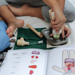 PlanToys Wooden Pretend Play Surgeon Set (3703) | Sustainably Made from Rubberwood and Non-Toxic Paints and Dyes﻿