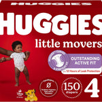 Huggies Size 5 Diapers, Little Movers Baby Diapers, Size 5 (27+ lbs), 132 Count (2 Packs of 66), Packaging May Vary