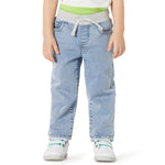 Amazon Essentials Unisex Babies' Soft Stretch Pull-On Jeans, Stone Light Wash, 3T