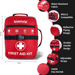 520 Pieces Premium First Aid Kit - Large Emergency Medical Kit for Survival, Car, Home, Travel, Camping, Backpack, Hiking, School (Red)