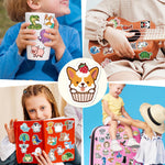 100 Pcs Animal Stickers for Kids, Cute Water Bottle Stickers for Kids Waterproof, Vinyl Laptop Kid Sticker Pack, Kid Classroom Prizes for Elementary Students