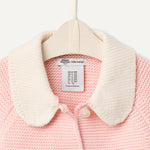 Amazon Essentials x Sofia Grainge Unisex Toddlers' Peter Pan Collar Sweater Jacket, Light Pink, 4T