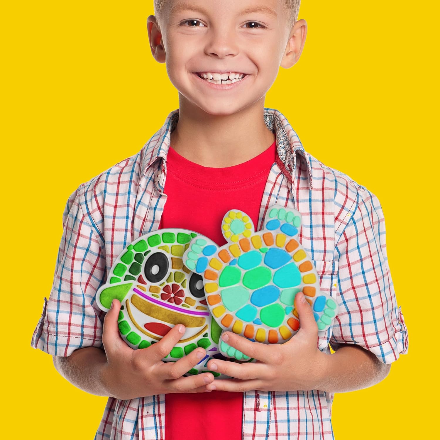 Stepping Stones Painting Kit for Kids - Outdoor Crafts - Paint 5 Garden Stone - Unicorn Craft Kits for Boys, Girls Ages 6-12 - Gifts for Boy, Girl Age 6, 7, 8, 9, 10 + Year Old - Summer Gift