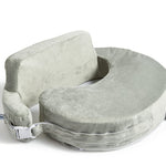 My Brest Friend Super Deluxe Nursing Pillow - Enhanced Comfort & Ergonomic Breastfeeding Pillow for Ultimate Support For Mom & Baby - Adjustable and with Handy Side Pocket, Platinum