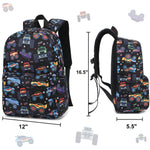 CAMTOP Kids Backpack for Boys, Preschool Toddler Backpack Kindergarten School Bookbag for Age 3-8(Monster Truck)