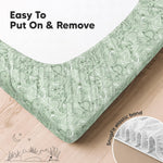 KeaBabies 2-Pack Organic Crib Sheets for Boys, Girls - 52x28 Fitted Crib Mattress Sheet Neutral, Breathable Jersey Cotton Cover for Baby Bed, Toddler Mattress, Soft & Cute Prints (DinoDood)