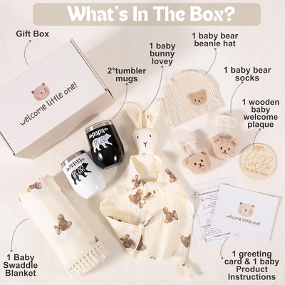 New Mom Gifts, Gender Reveal Gifts for Parents to Be, Pregnancy Gift Set for Expecting Mom, First Time Moms Gift Ideas, New Parents Gifts for Couples, New Baby Gift Basket for Baby Shower