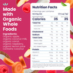 Amara Smoothie Melts - Carrot Raspberry - Baby Snacks Made With Fruits and Vegetables - Healthy Toddler Snacks For Your Kids Lunch Box - Organic Plant Based Yogurt Melts - 6 Resealable Bags