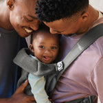 BabyBjörn Baby Carrier Mini, Dark Gray, 3D Jersey Infant Carrier (7-25 lbs), Ergonomic, Easy-to-Use