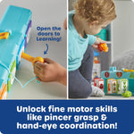 Learning Resources Lock & Key Clubhouse, Counting and Fine Motor Games, Combination Lock Toy , Montessori Activity Center For Kids, Preschool Learning Activities, Boy and Girls Gifts