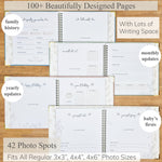 Baby Book Keepsake Boy or Girl Timeless Baby Memory Book First 5 Years for Baby Shower Gender Neutral Baby Scrapbook New Mom Gift Baby Journal from Birth to Age 5 Milestone Book Beige