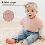 Konssy Muslin Baby Bibs, 100% Cotton Absorbent and Soft Bandana Drool Bibs for Teething and Drooling, 6-Pack for Baby Boys and Girls