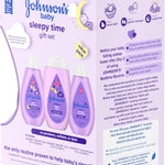 Johnson's Baby Sleepy Time Bedtime Gift Set with Relaxing NaturalCalm Aromas, Bedtime Baby Bath Shampoo, Wash & Lotion, Baby Bedtime Essentials, Hypoallergenic & Paraben-Free, 3 Items