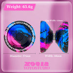 YOYOSTUDIO X0312 Finger Spin Trick Yoyo Porfessional Responsive Yoyo for Kids 8-12, Metal Yo Yo for Kids Adults with Unresponsive Yoyos Bearing Kit, 10 Yo-Yo Strings, Case & Glove - Black Blue Pink