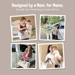 Lily Miles Baby Diaper Caddy Organizer - Nursery Storage Basket for Newborn Essentials Must Haves - Neutral Baby Gifts for Baby Shower Registry Items - Car Organizer for Diapers, Wipes (Sand, Large)