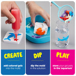 Dan&Darci Aqua Fairy Water Gel Kit for Kids - Gifts for Girls - Magic Elf Toy Kits - Waters Pets - DIY Squishy Maker Set - Craft for Kids - Make Your Own Squishies Toys Crafts - Gifts for Boys & Girls