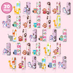 Omilion Baby Washcloth – 30 Pack of Flannel Newborn Washcloths – 100% Cotton - Fun, Colorful Designs – Reusable – Washable – 7x10 Inch Infant Washcloth Set