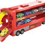 Mattel Disney and Pixar Cars Mini Mack Racers Hauler & 1 Toy Car, Transporter Truck Holds 18 Minis, Collectible Set