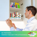 First Aid Emergency Medical Kit Mini and Travel Size - | Great for Kids, Schools, Business, Hiking, Camping | Wound Care Products (Abstract) (1)