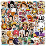 50pcs Anime One Piece Cartoon Stickers for Kids,Vinyl Waterproof Decal for Water Bottle Laptop Toy Sticker for DIY Decorate Bumper Phone Hard Hat Kids Teens Gifts (zshz)