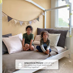 Delta Children Poppy House Wood Twin Bed, Platform Bed - No Box Spring Needed, Blush Pink