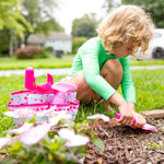 Melissa & Doug Sunny Patch Pretty Petals Gardening Tote Set with Tools