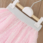 Skirts for Newborn Baby Soft Prints Tulle Dress Skirt Casual Beach Sundress Outfits (Pink, 18-24 Months)