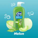Dial Kids all in one hair, body wash and bubble bath, Tear free and gentle on skin, Melon Scent, 32 fl oz