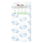 Dream On Me 5" Cozy Cloud 2-in-1 Crib and Toddler Mattress, Dual-Sided - Infants & Toddlers, Breathable & Waterproof, 75% Recycled Fiber, GREENGUARD Gold & Baby Safety Alliance Certified – Blue Cloud