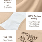 Intimate Portal Cotton Maternity Underwear Under the Bump Pregnancy Bikini Undies Womens Postpartum Panties 6 Pack Nude XXL